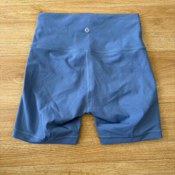Lululemon Athletic Wunder Train High Rise Short 6” Water Drop Women’s Size 6 - Picture 2 of 9